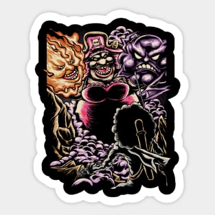 Big Mom Vs Skull Knight Sticker